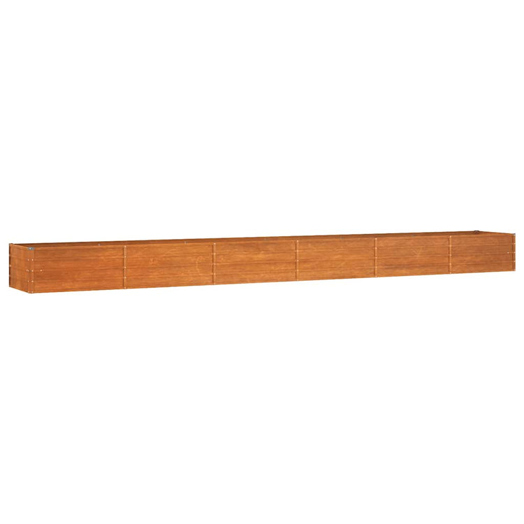 Vidaxl -Pflanzer erhöht 600 x 80 x 45 cm Corten Stahl Rusty