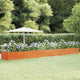 Vidaxl -Pflanzer erhöht 600 x 80 x 45 cm Corten Stahl Rusty