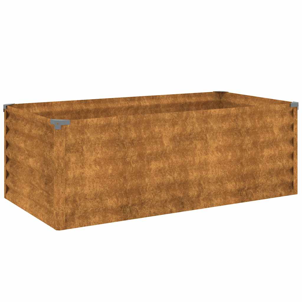 Vidaxl -Pflanzer erhoben 100 x 50 x 36 cm Cortenstaal