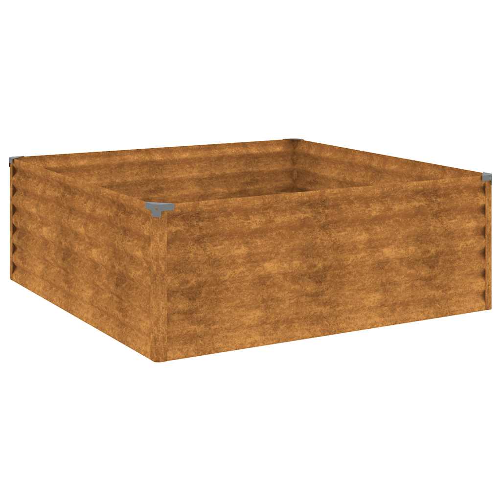 Vidaxl -Pflanzer erhoben 100x100x36 cm Cortenstaal