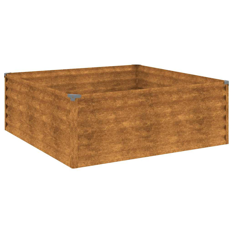 Vidaxl -Pflanzer erhoben 100x100x36 cm Cortenstaal