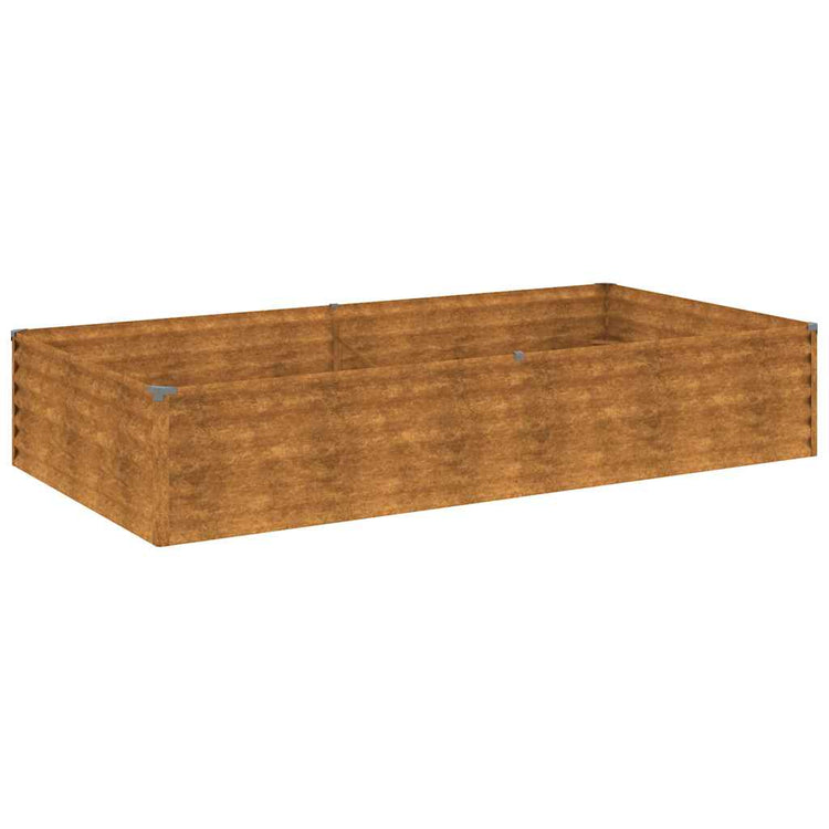 VIDAXL -Pflanzer erzogen 195x100x36 cm Cortenstaal