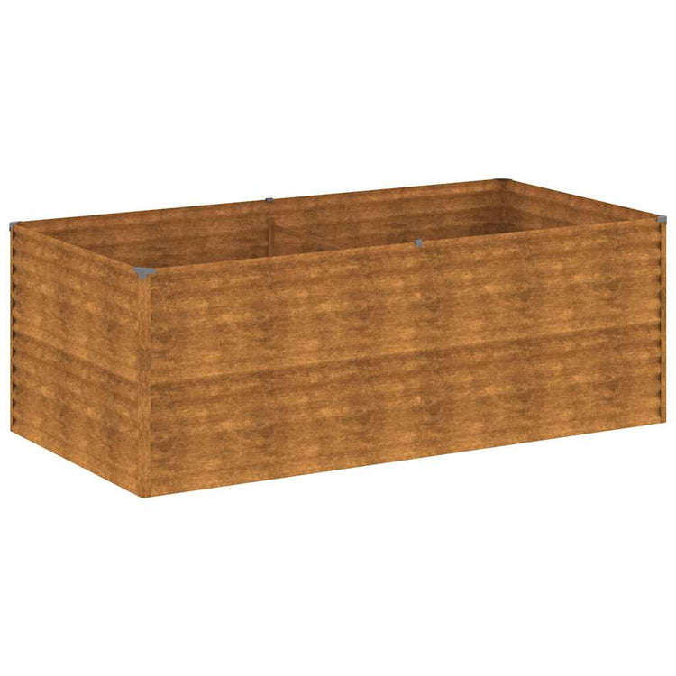 VidaXL Pflanzgefäß erhöht 196x100x69 cm Cortenstahl