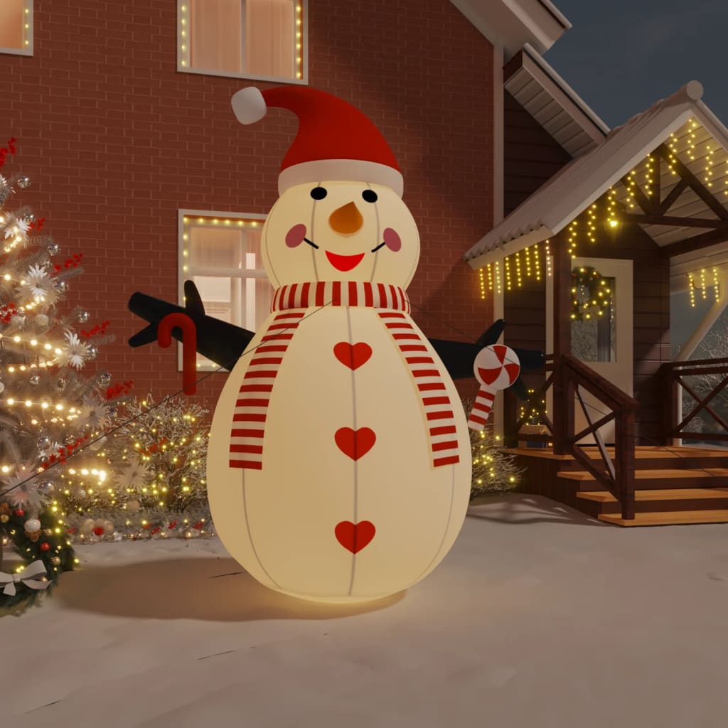 Vidaxl Snowman aufblasbar mit LED -Beleuchtung 360 cm