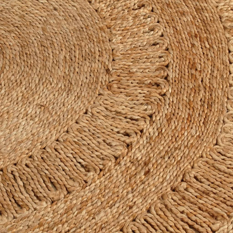 Vidaxl Teppich um 150 cm geflochtene Jute