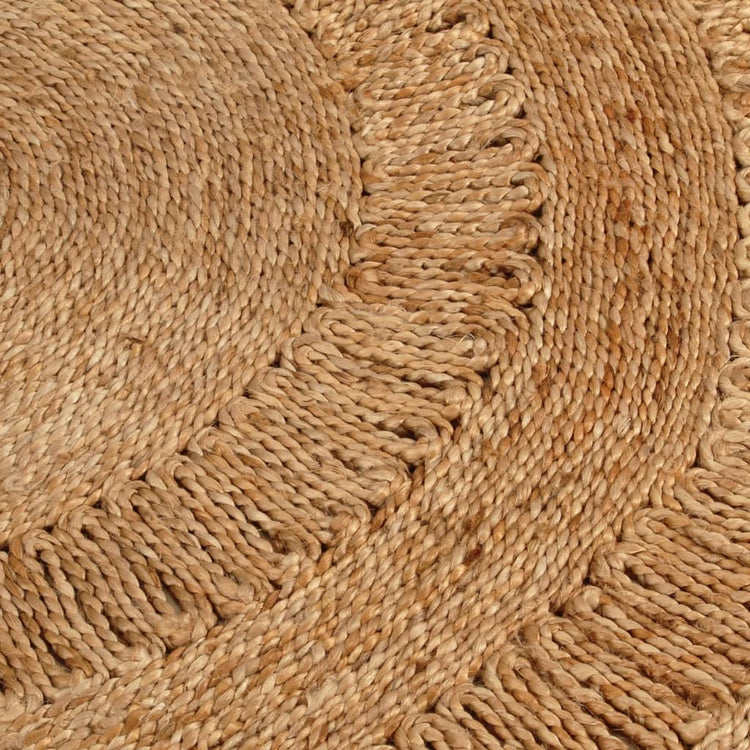 Vidaxl Teppich um 180 cm geflochtene Jute