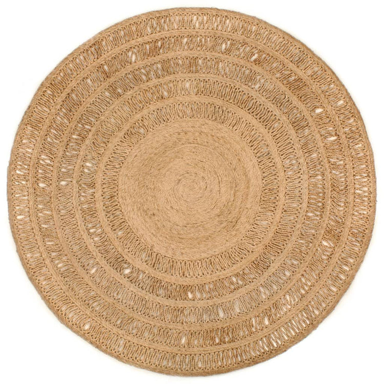 Vidaxl Teppich um 180 cm geflochtene Jute