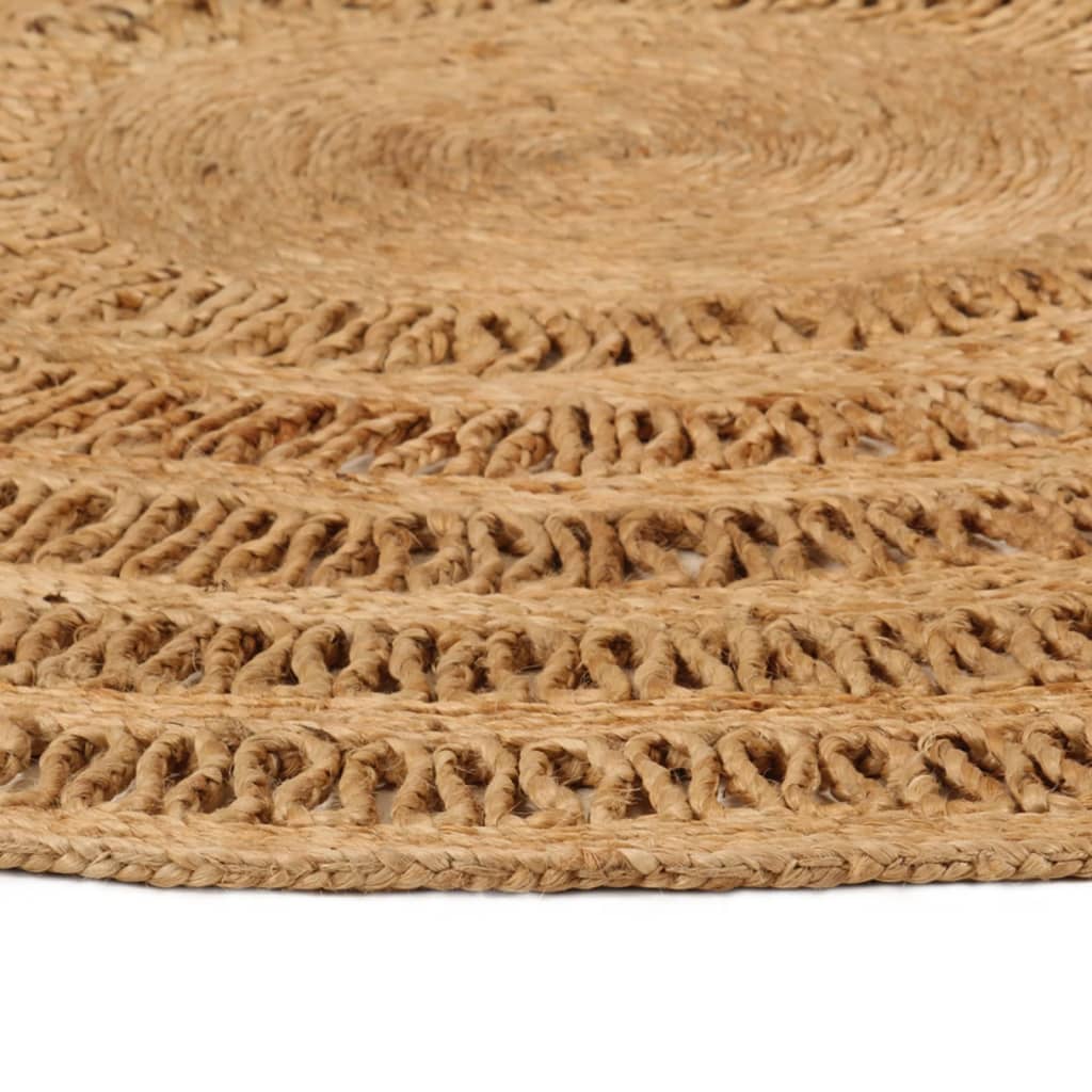 Vidaxl Teppich um 180 cm geflochtene Jute