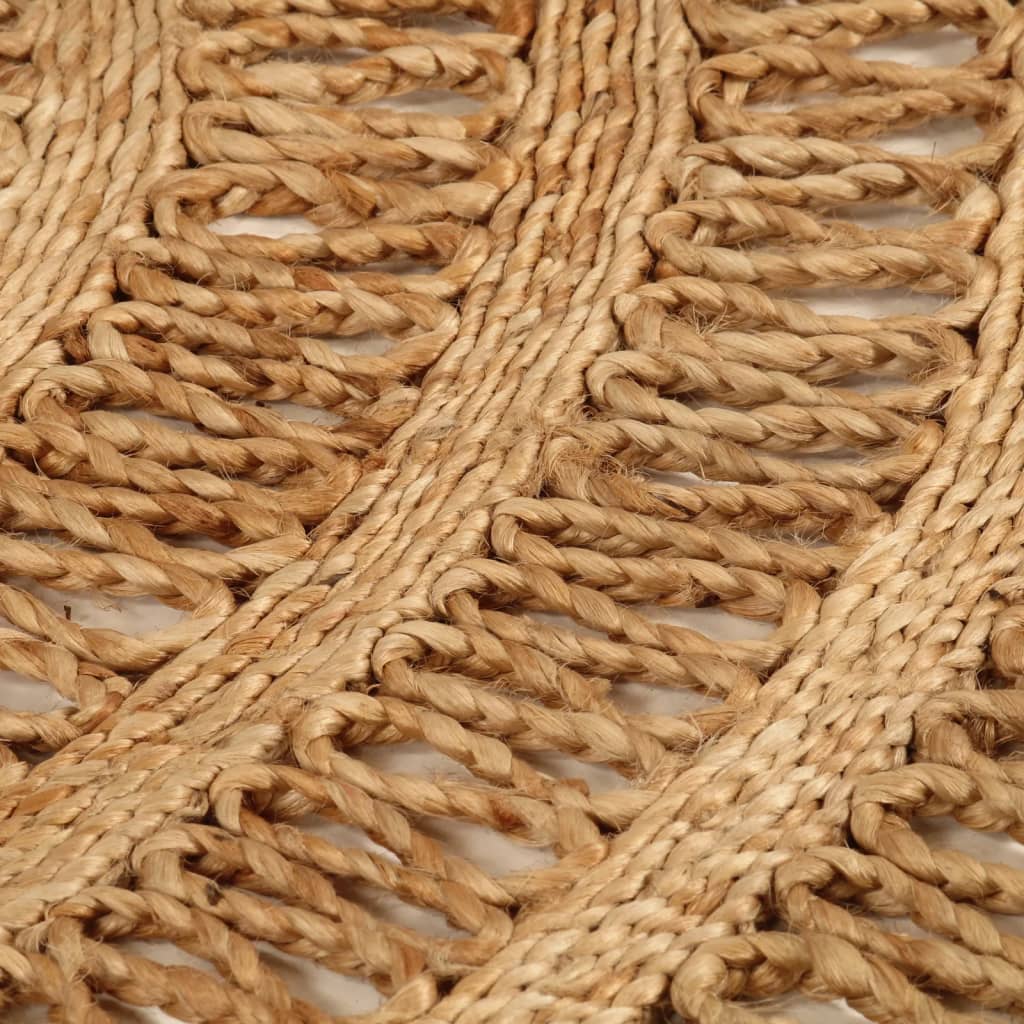 Vidaxl Teppich um 180 cm geflochtene Jute