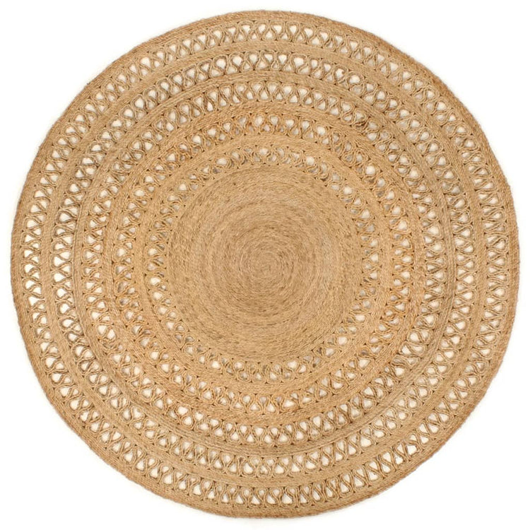 Vidaxl Teppich um 180 cm geflochtene Jute