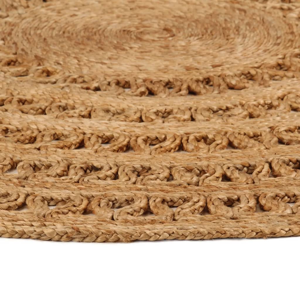 Vidaxl Teppich um 180 cm geflochtene Jute