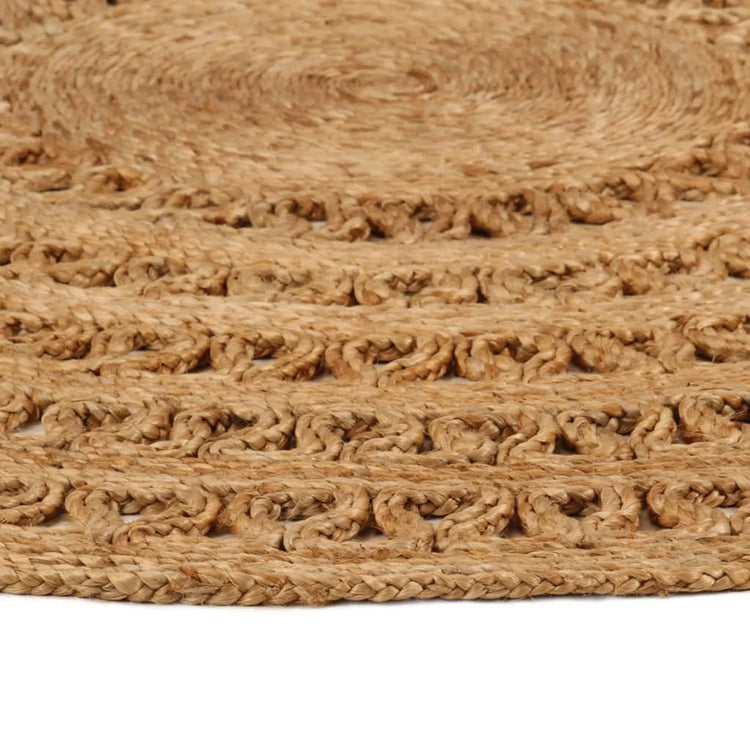 Vidaxl Teppich um 180 cm geflochtene Jute