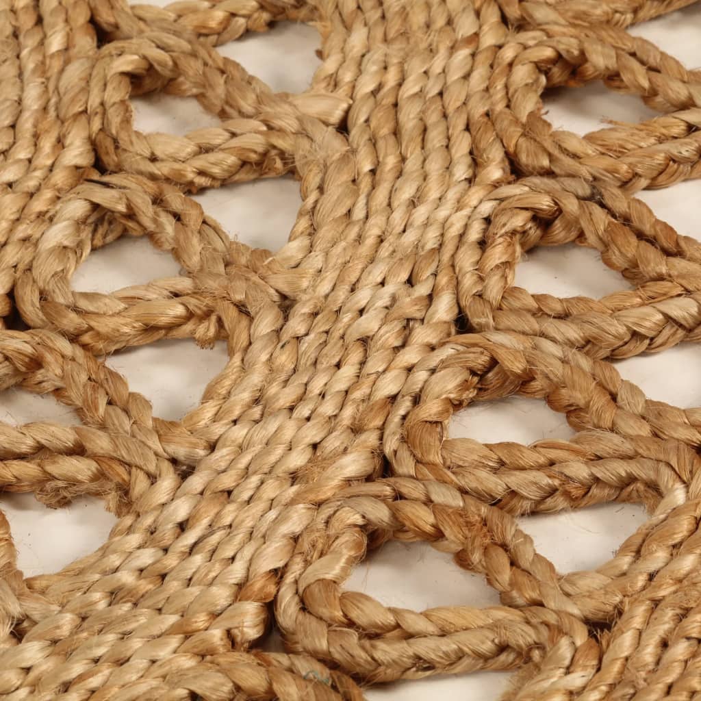 Vidaxl Teppich um 180 cm geflochtene Jute