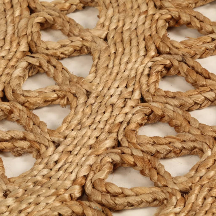 Vidaxl Teppich um 180 cm geflochtene Jute