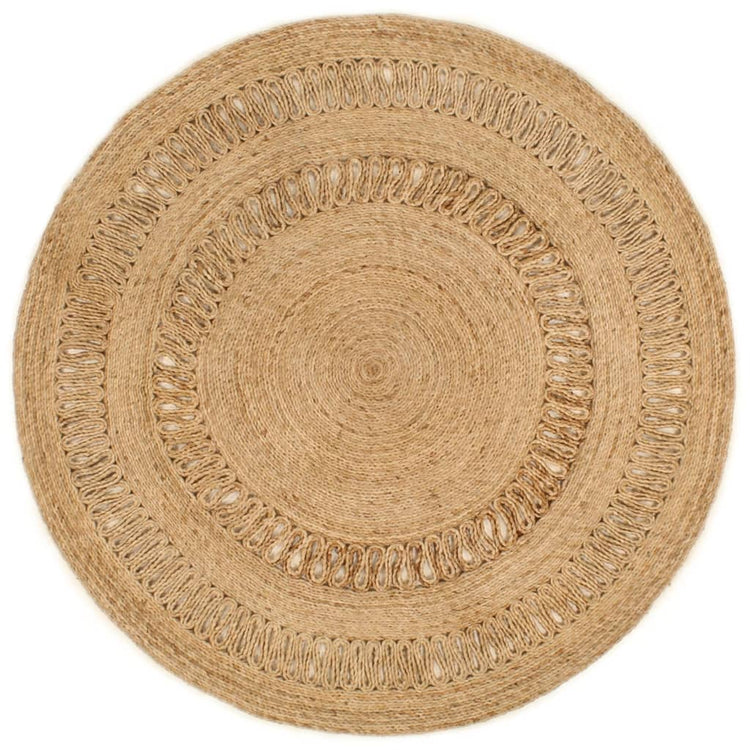 Vidaxl Teppich um 150 cm geflochtene Jute