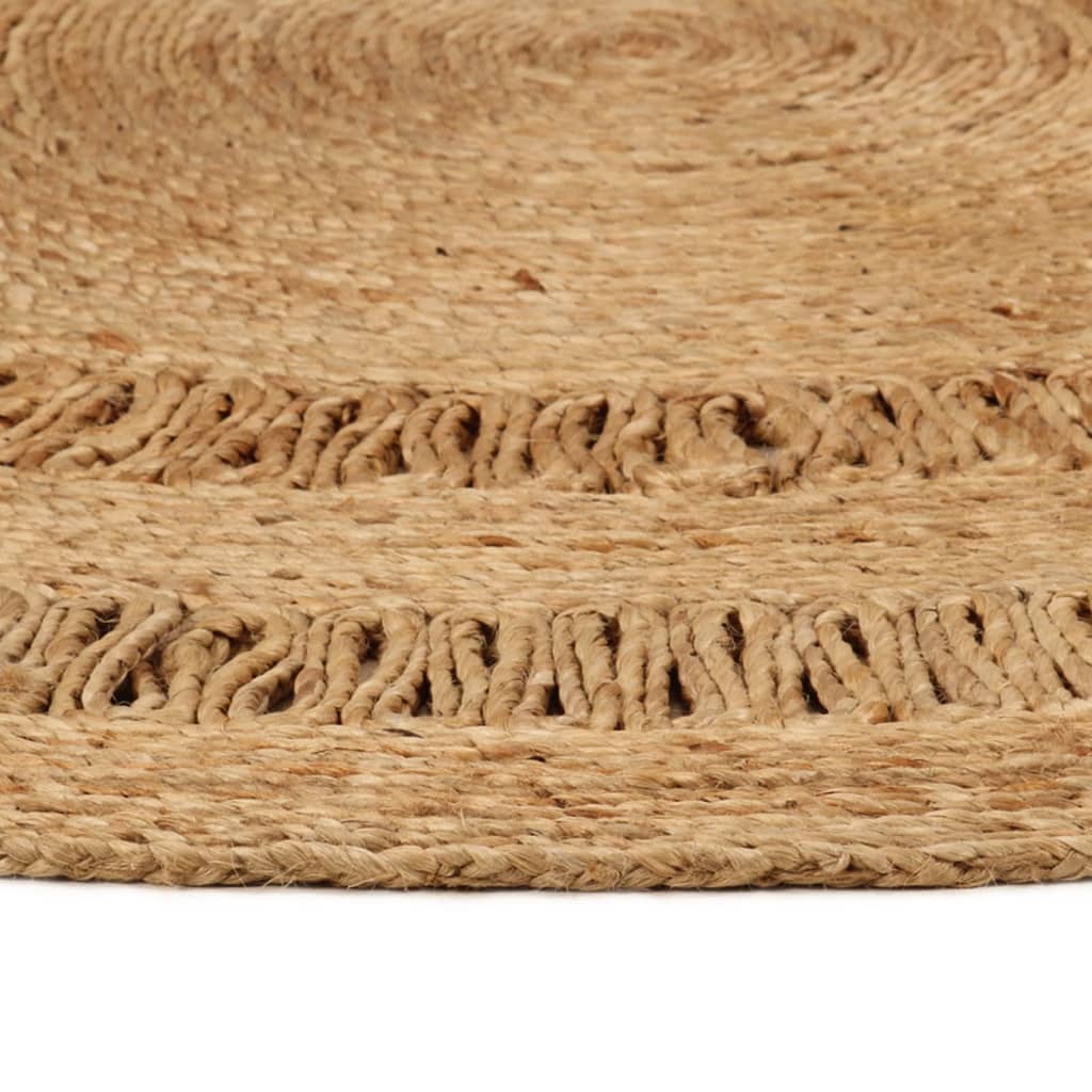 Vidaxl Teppich um 150 cm geflochtene Jute