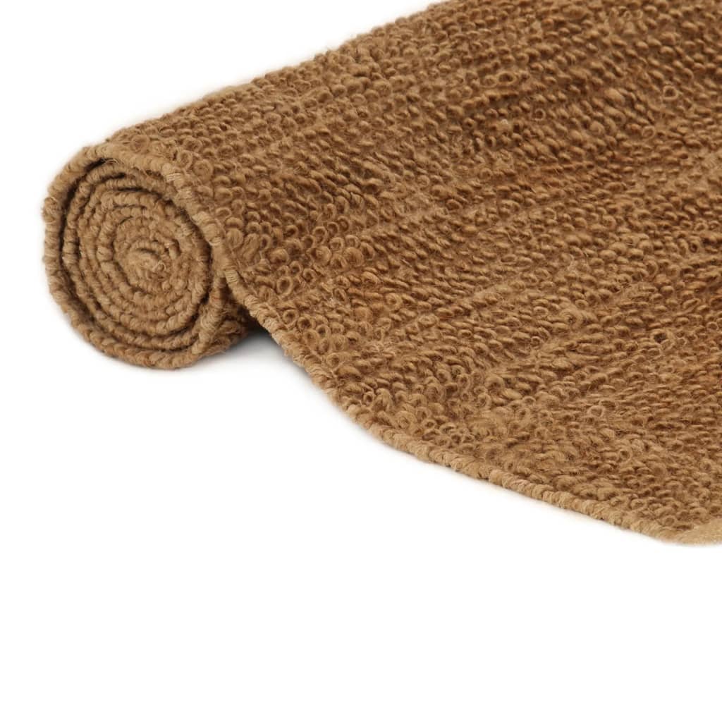 Vidaxl Rug Loop Pool handgefertigt 120 x 180 cm Jute und Baumwolle