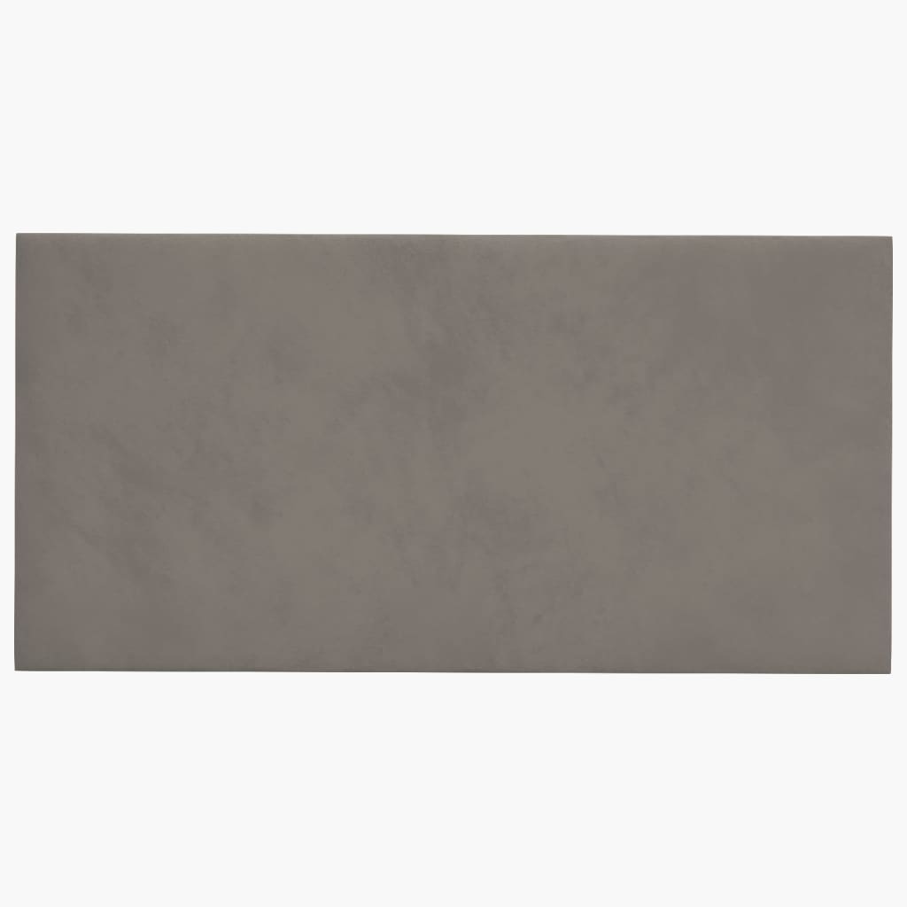 Vidaxl -Wandplatten 12 ST 2,16 m² 60 x 30 cm Samt hellgrau