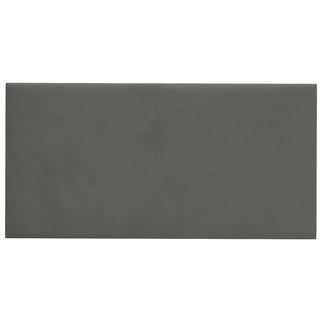 Vidaxl -Wandplatten 12 ST 2,16 m² 60 x 30 cm Samt dunkelgrau