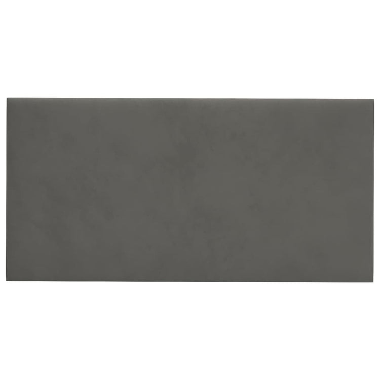 Vidaxl -Wandplatten 12 ST 2,16 m² 60 x 30 cm Samt dunkelgrau