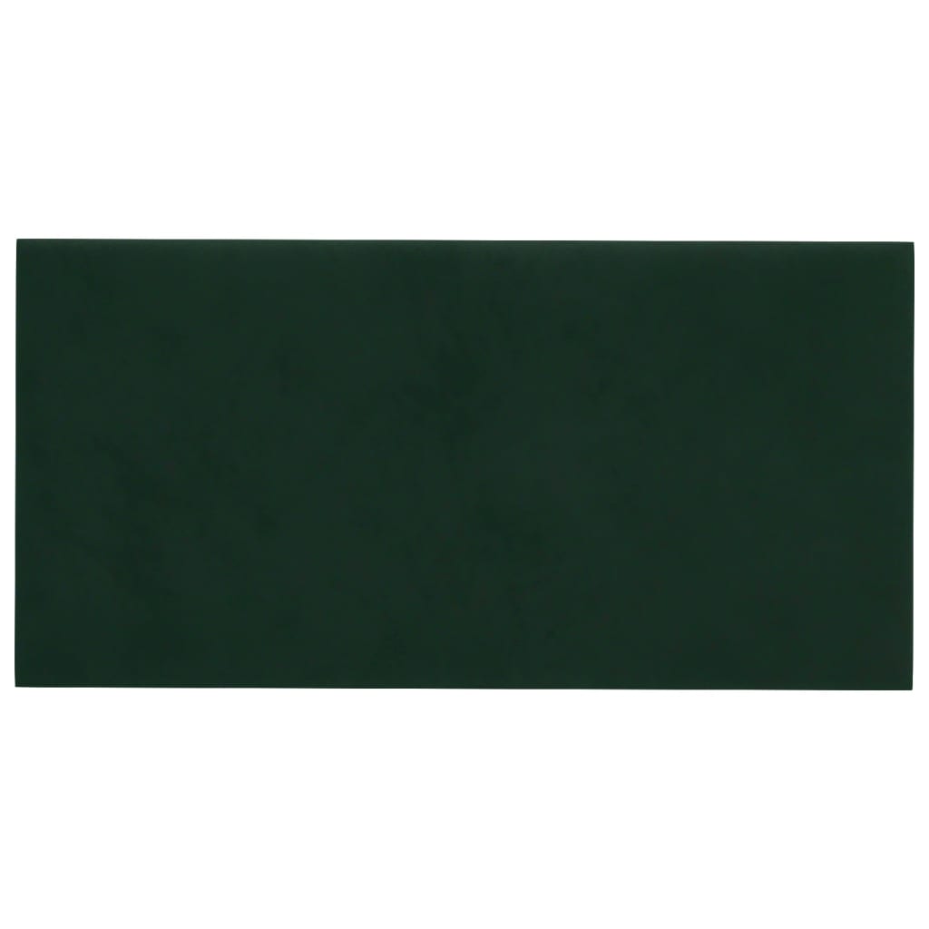Vidaxl -Wandplatten 12 ST 2,16 m² 60 x 30 cm Samt dunkelgrün