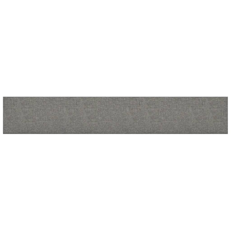 Vidaxl -Wandplatten 12 ST 1,62 m² 90 x 15 cm Stoff hellgrau