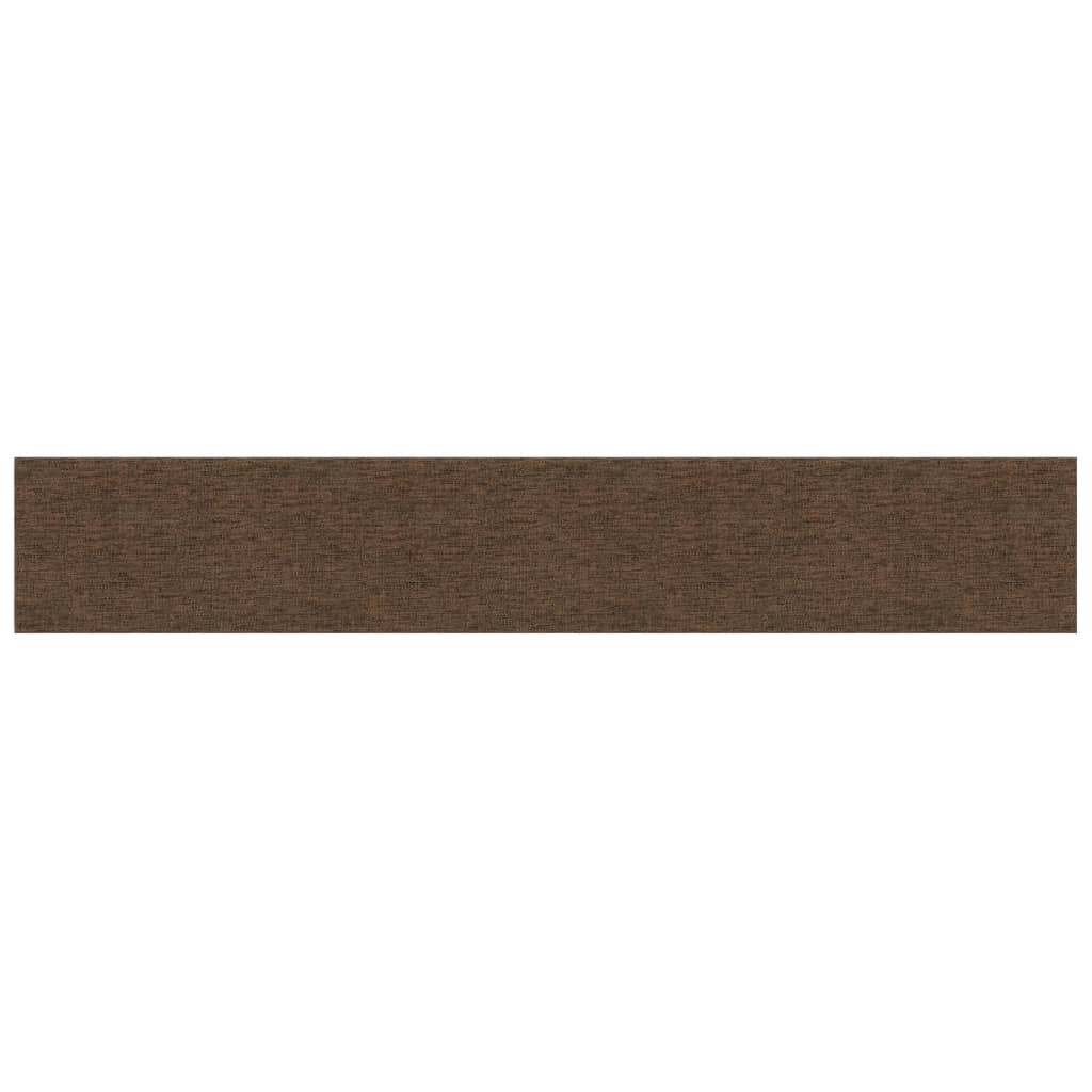 Vidaxl -Wandplatten 12 ST 1,62 m² 90 x 15 cm Stoffbraun