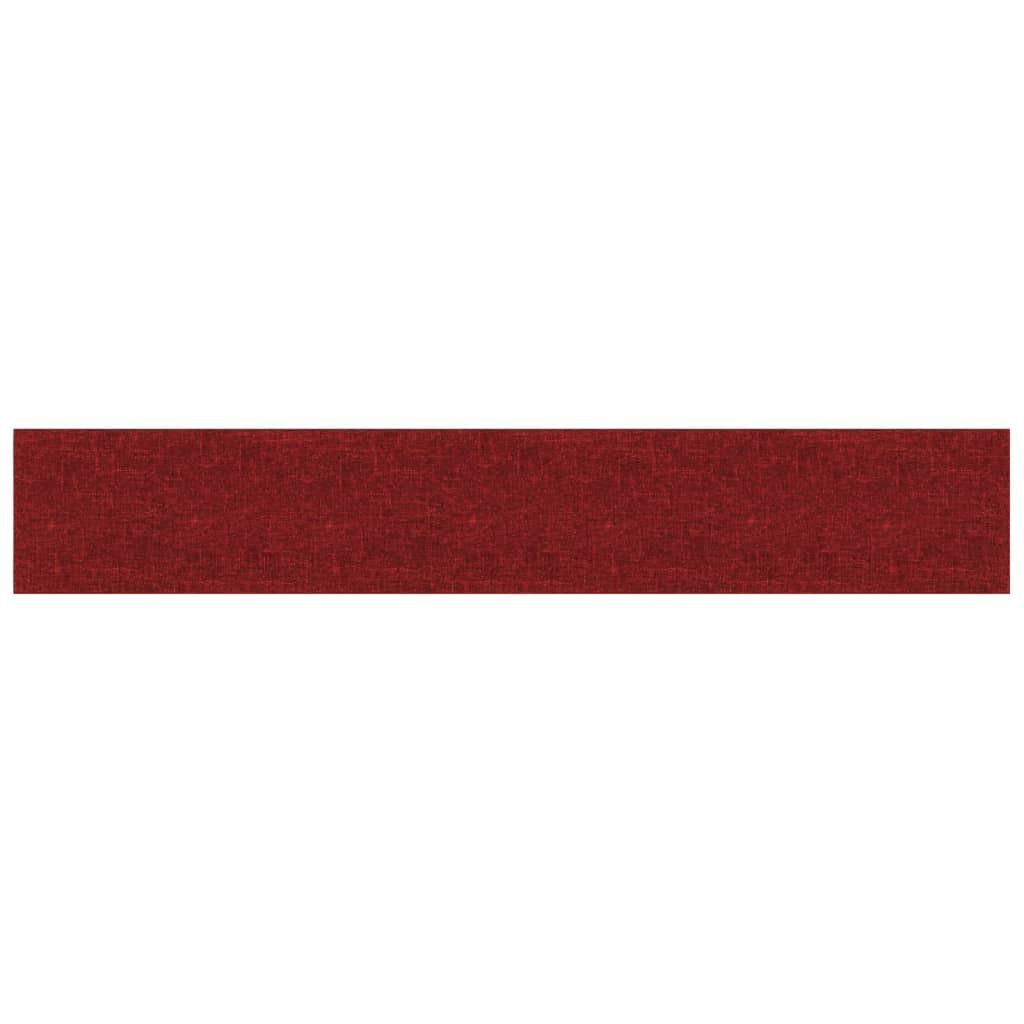Vidaxl Wandpaneele 12 ST 1,62 m² 90 x 15 cm Stoffwein rot