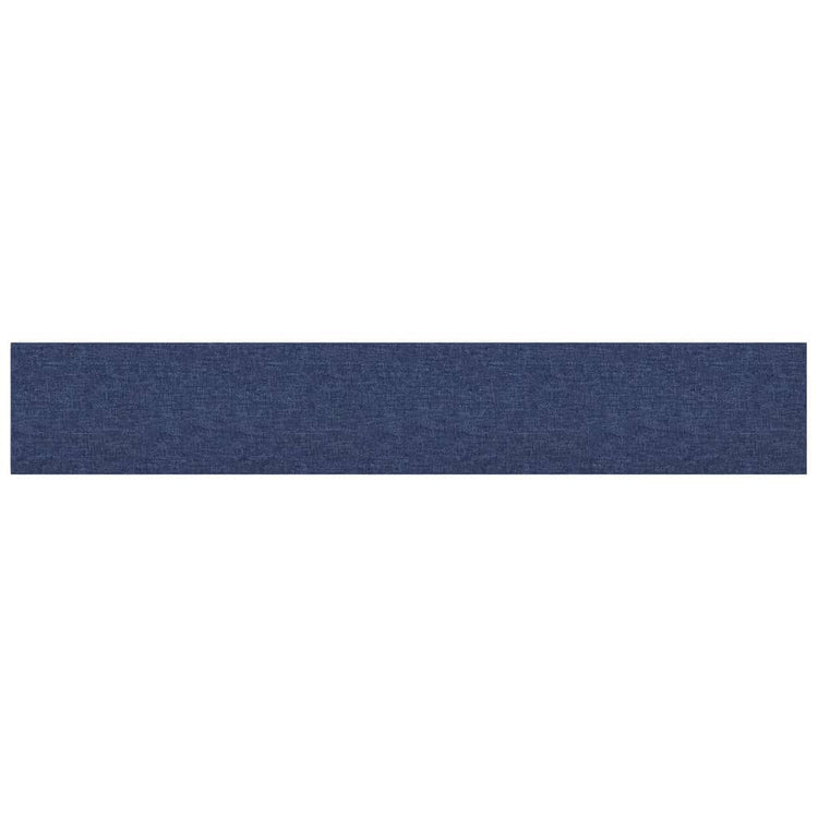 Vidaxl -Wandplatten 12 ST 1,62 m² 90 x 15 cm Stoff blau