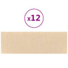 Vidaxl -Wandplatten 12 ST 3,24 m² 90 x 30 cm Stoff Crème -Colored