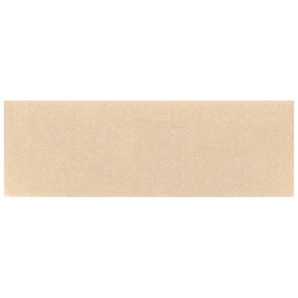 Vidaxl -Wandplatten 12 ST 3,24 m² 90 x 30 cm Stoff Crème -Colored