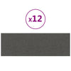 Vidaxl -Wandplatten 12 ST 3,24 m² 90 x 30 cm Dunkelgrau