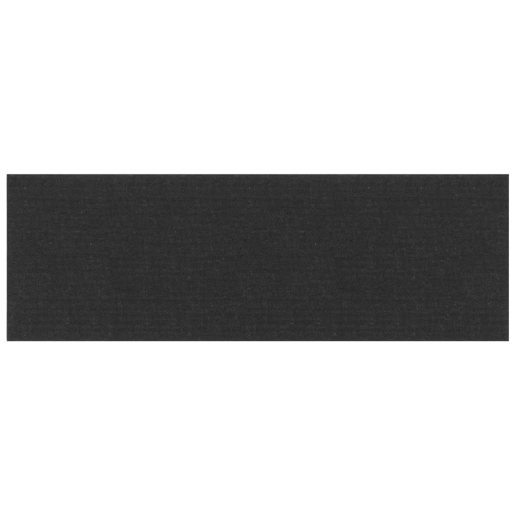 Vidaxl -Wandplatten 12 ST 3,24 m² 90 x 30 cm Stoff schwarz