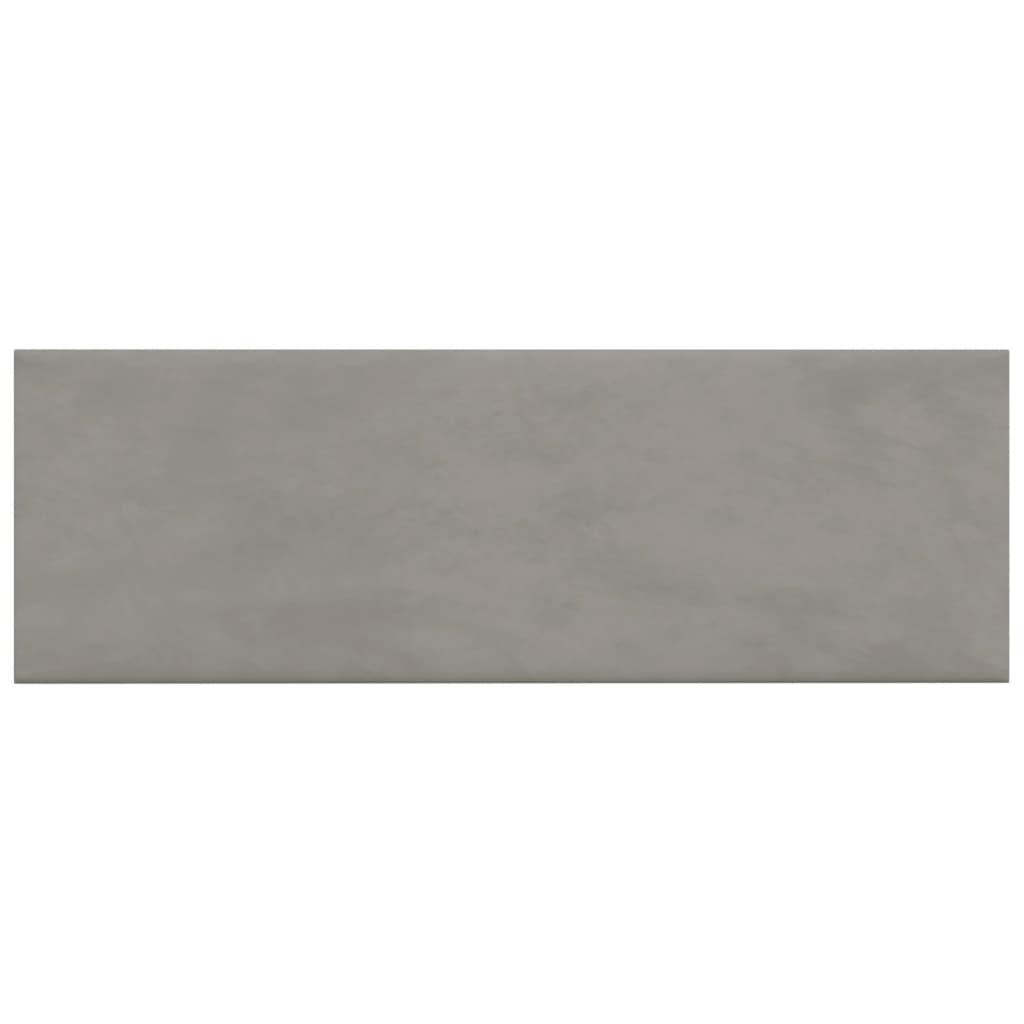 Vidaxl -Wandplatten 12 ST 3,24 m² 90 x 30 cm Samt hellgrau