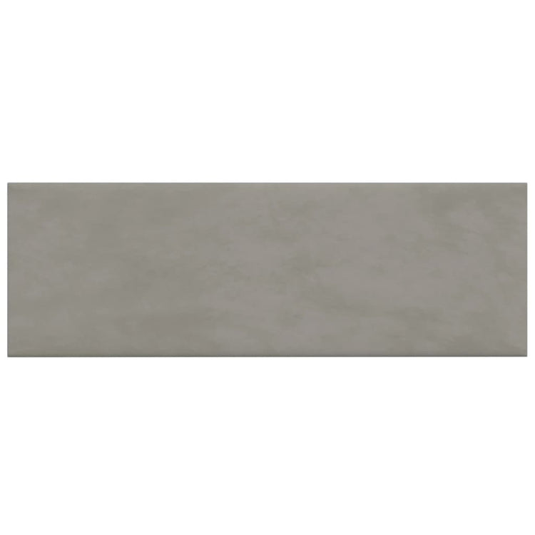 Vidaxl -Wandplatten 12 ST 3,24 m² 90 x 30 cm Samt hellgrau