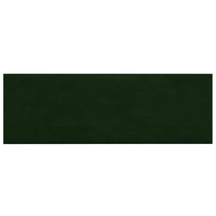 Vidaxl -Wandpaneele 12 ST 3,24 m² 90 x 30 cm Samt dunkelgrün