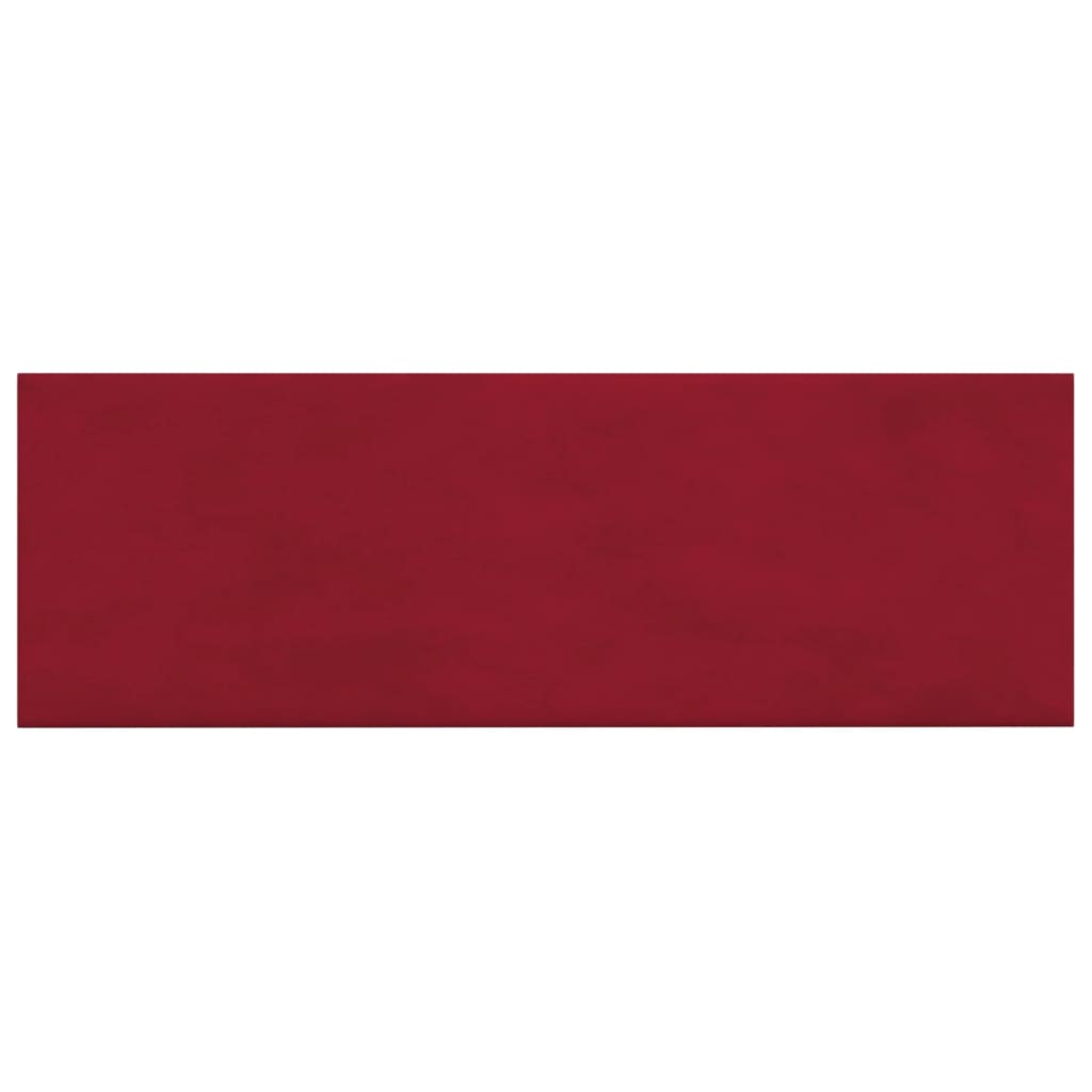 Vidaxl -Wandpaneele 12 ST 3,24 m² 90 x 30 cm Samtweinrot rot