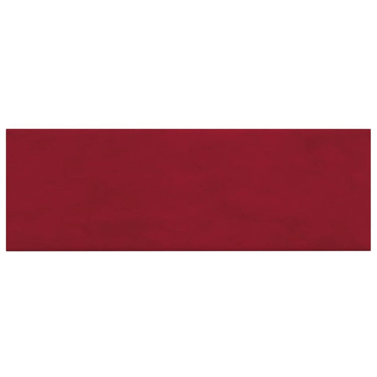 Vidaxl -Wandpaneele 12 ST 3,24 m² 90 x 30 cm Samtweinrot rot