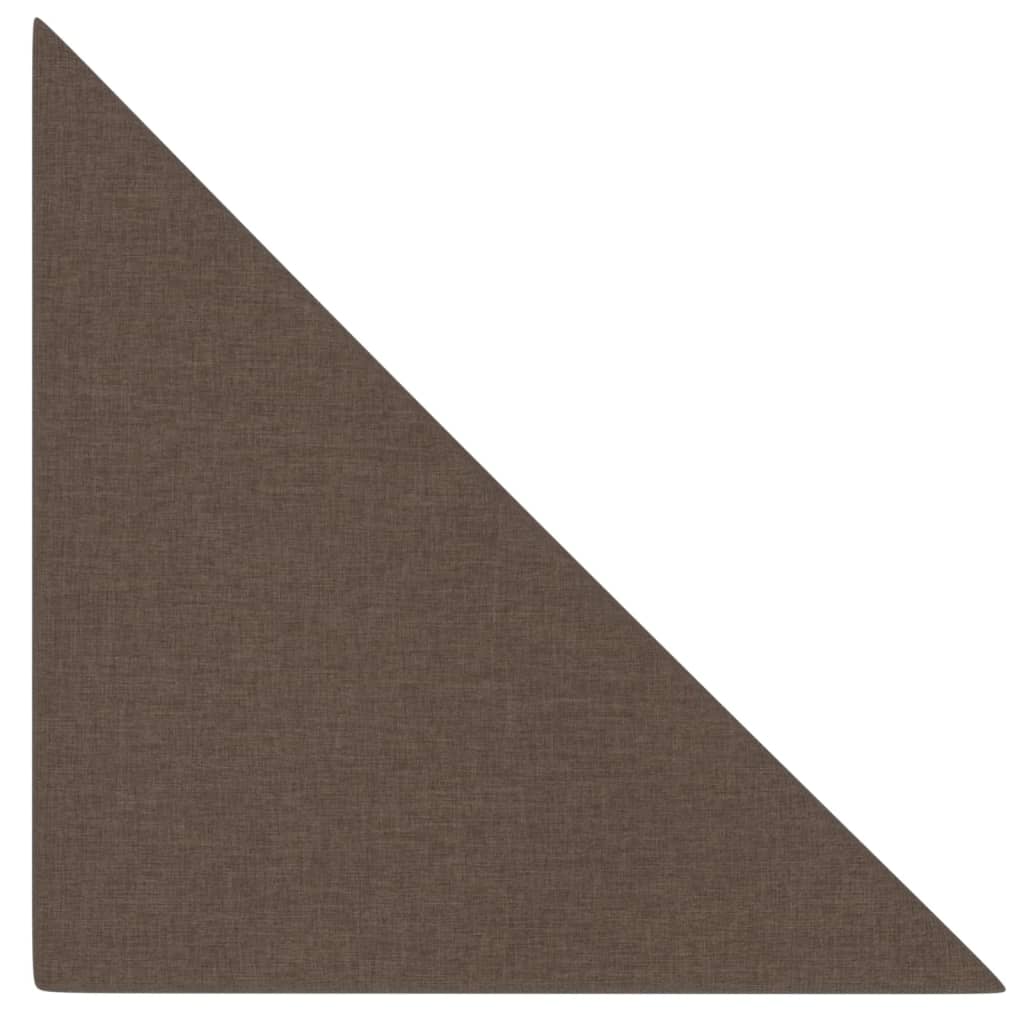 Vidaxl Wandpaneele 12 Stcs 0,54 m² 30 x 30 cm Stoffbraun