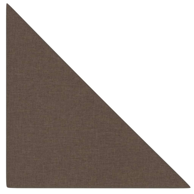 Vidaxl Wandpaneele 12 Stcs 0,54 m² 30 x 30 cm Stoffbraun