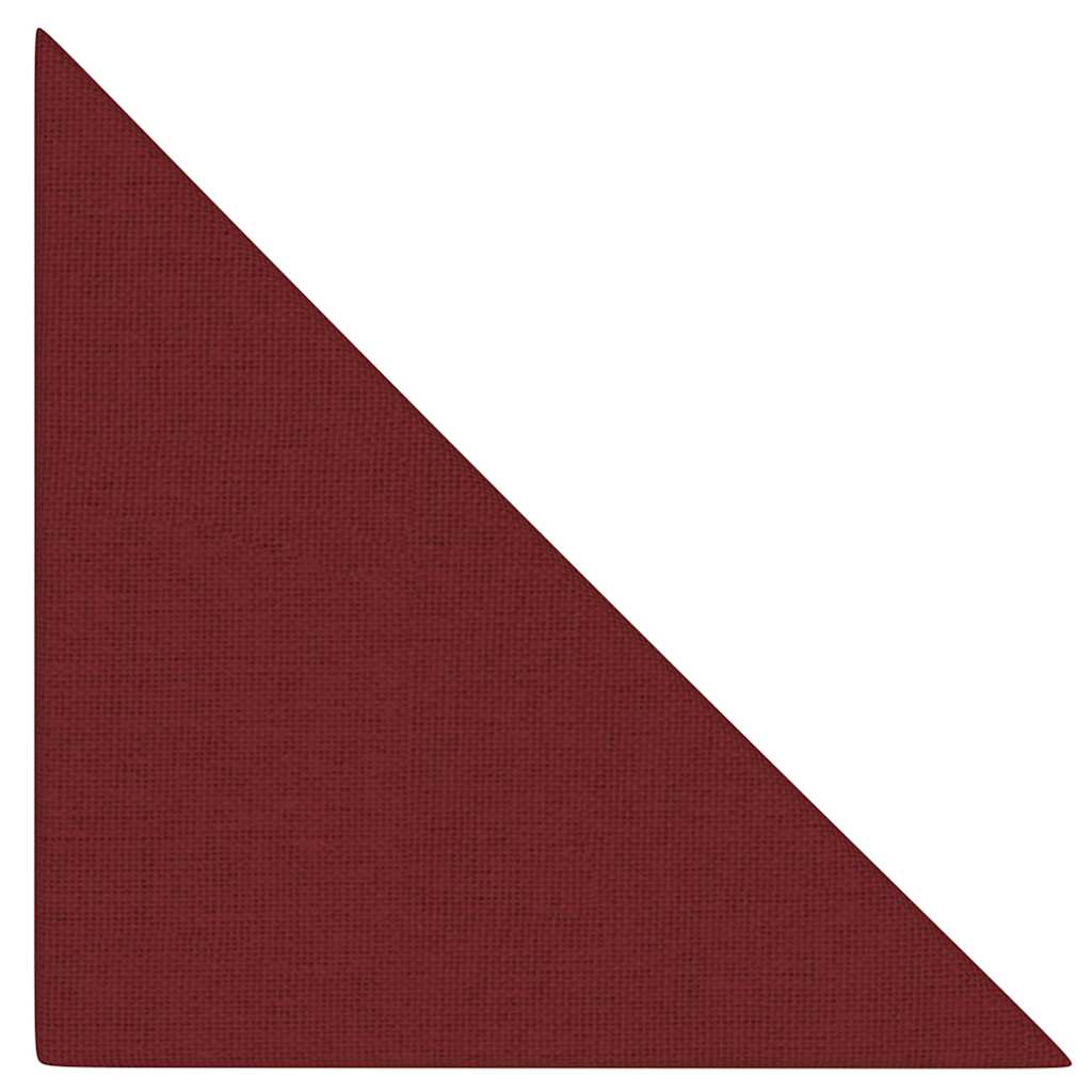 Vidaxl Wandpaneele 12 Stcs 0,54 m² 30 x 30 cm Stoffwein rot