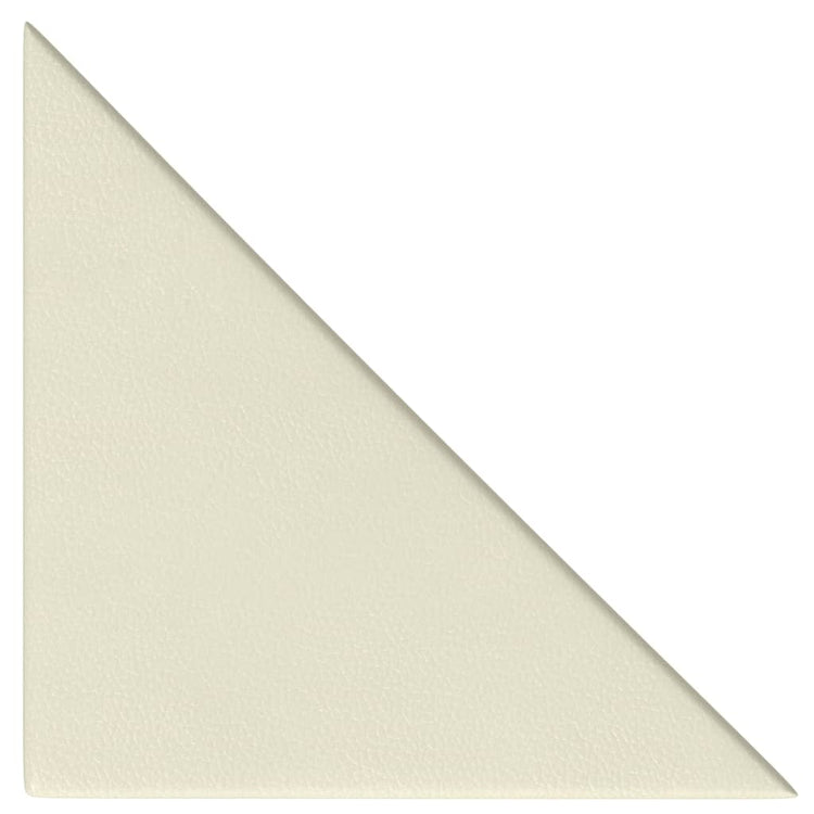 VIDAXL -Wandpaneele 12 Stcs 0,54 m² 30 x 30 cm künstliche Ledercreme -Colored