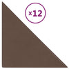 Vidaxl Wandpaneele 12 Stcs 0,54 m² 30 x 30 cm künstliches Lederbraun