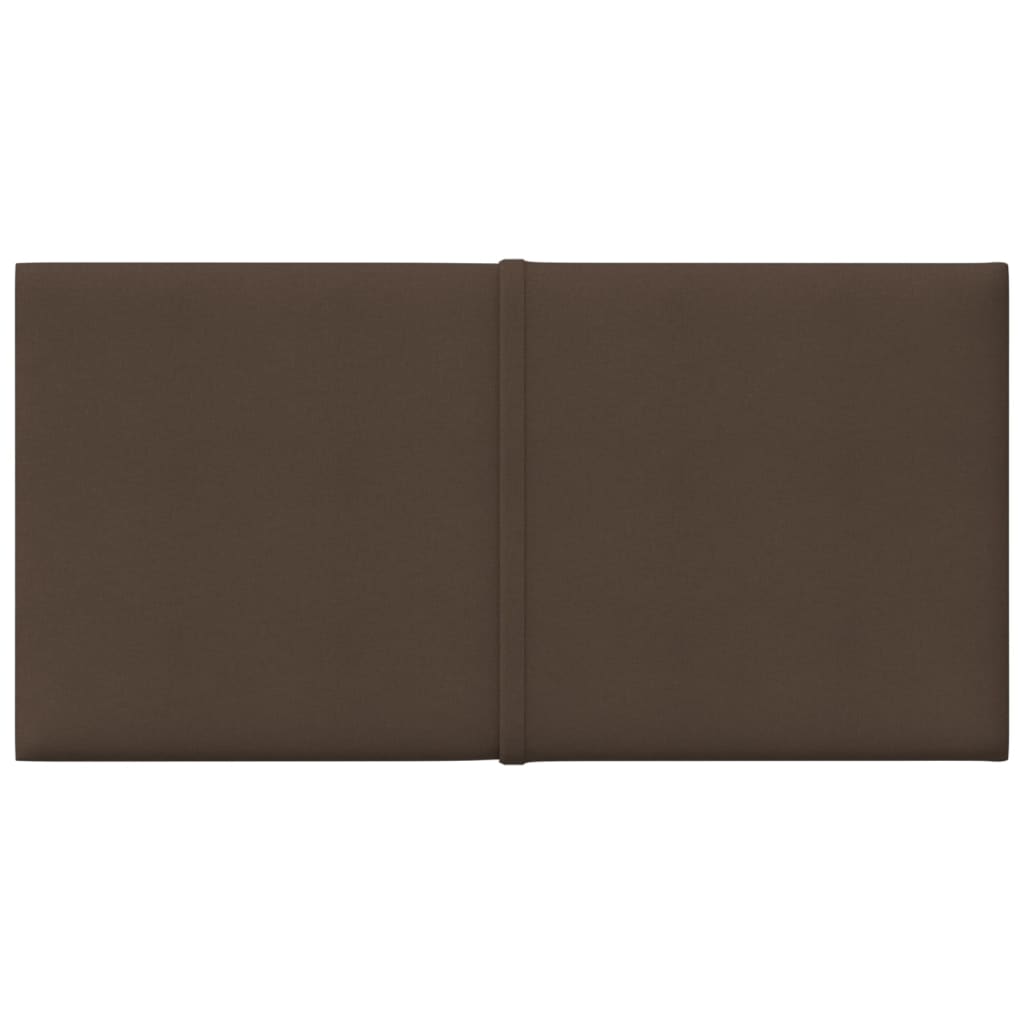 Vidaxl -Wandplatten 12 Stk 0,54 m² 30 x 15 cm Stoffbraun