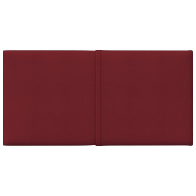 Vidaxl Wandpaneele 12 Stcs 0,54 m² 30x15 cm Stoffwein rot