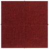Vidaxl Wandpaneele 12 ST 1,08 m² 30 x 30 cm Stoff Wein rot