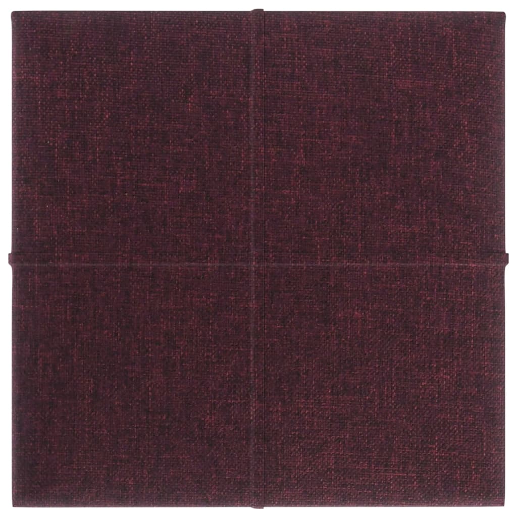 Vidaxl -Wandplatten 12 ST 1,08 m² 30 x 30 cm Stoff lila