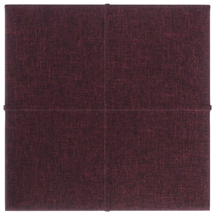 Vidaxl -Wandplatten 12 ST 1,08 m² 30 x 30 cm Stoff lila