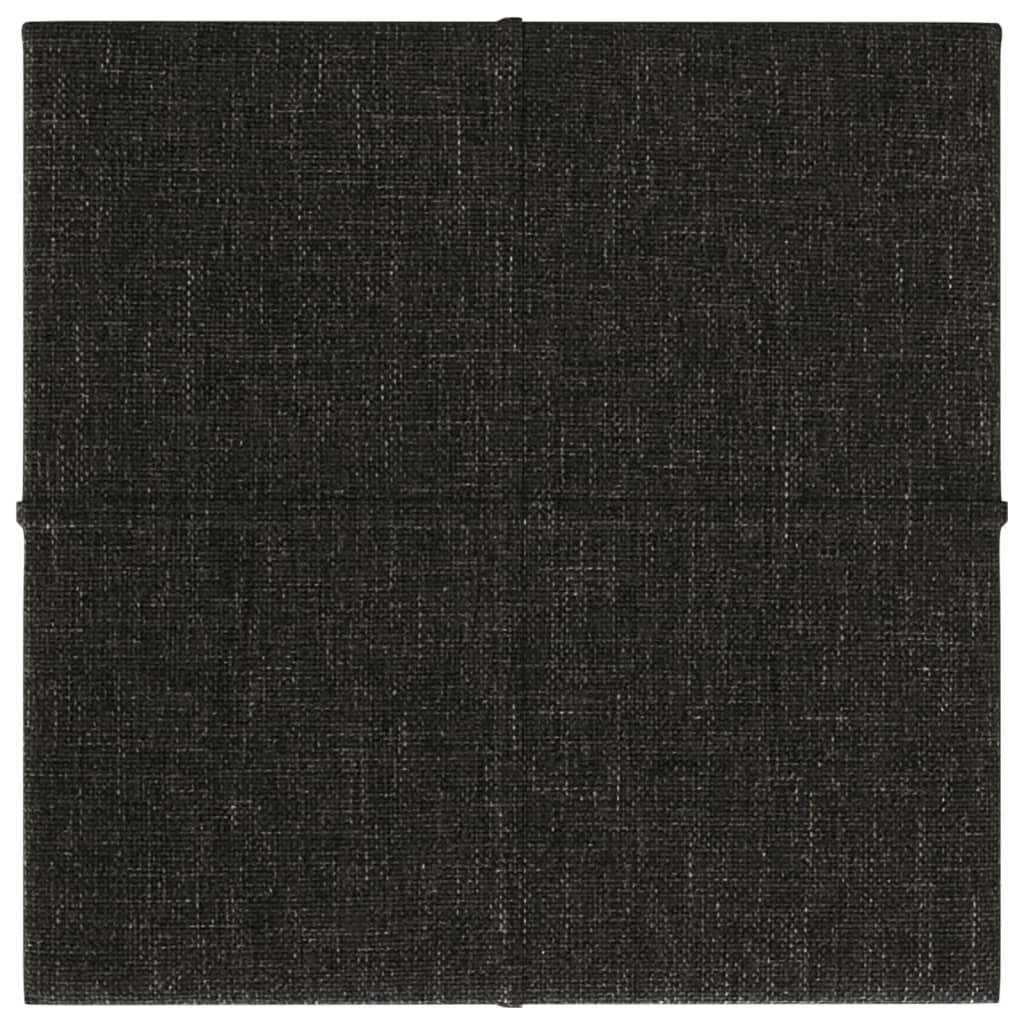 Vidaxl -Wandpaneele 12 ST 1,08 m² 30 x 30 cm Stoff schwarz