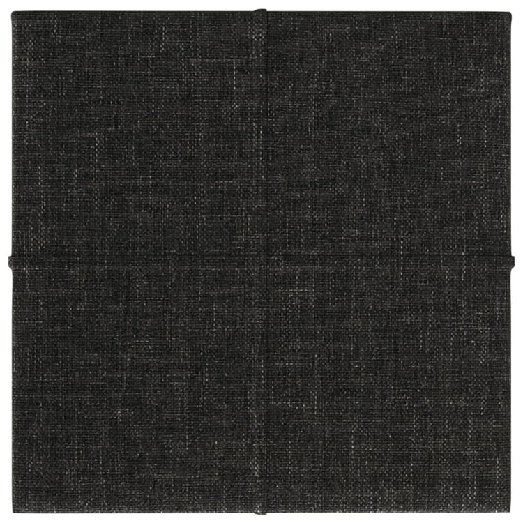 Vidaxl -Wandpaneele 12 ST 1,08 m² 30 x 30 cm Stoff schwarz